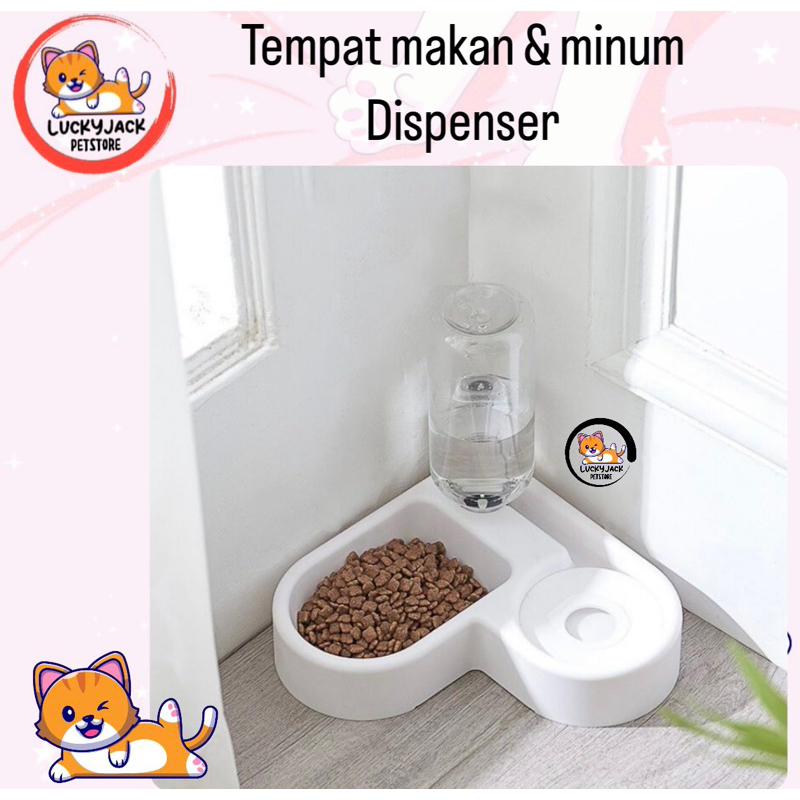 Jual Tempat Makanan Kucing Anjing Dispenser Minum Otomatis Pet Food