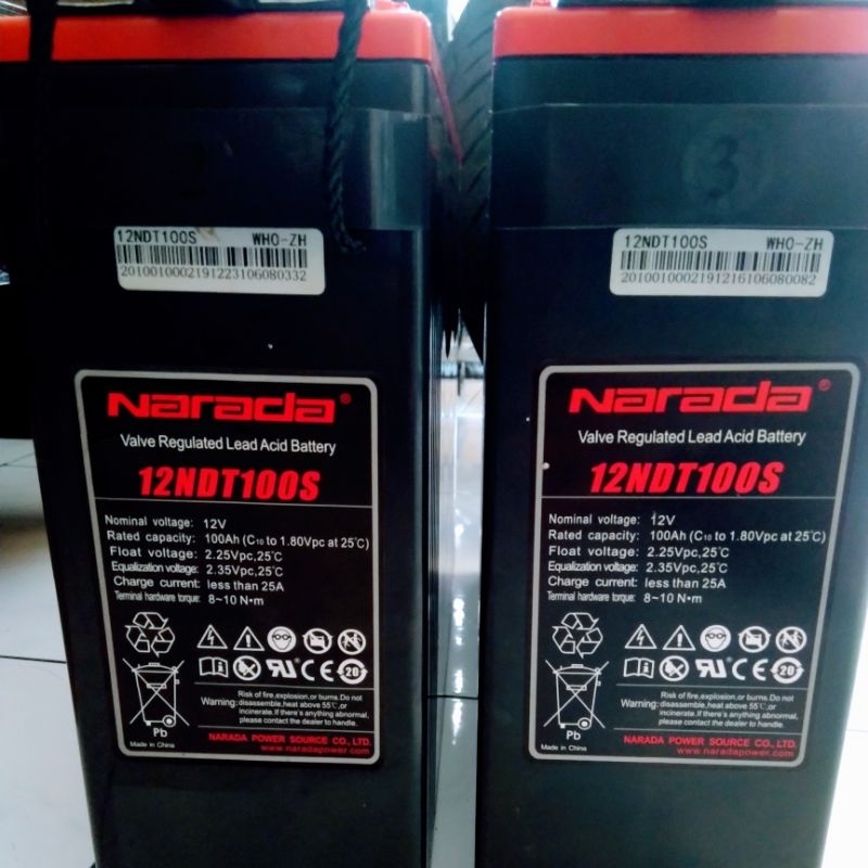 Jual Battery VRLA NARADA 12NDT100S 12 Volt 100Ah Shopee Indonesia