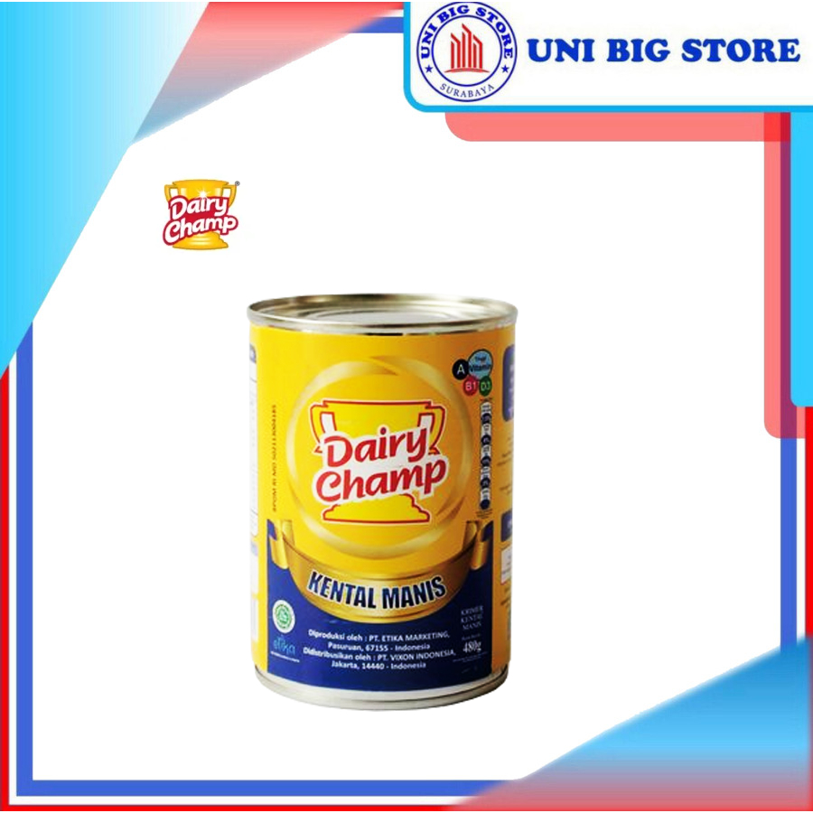 Jual Dairy Champ Krimer Susu Kental Manis 480 Gr Kaleng Shopee Indonesia