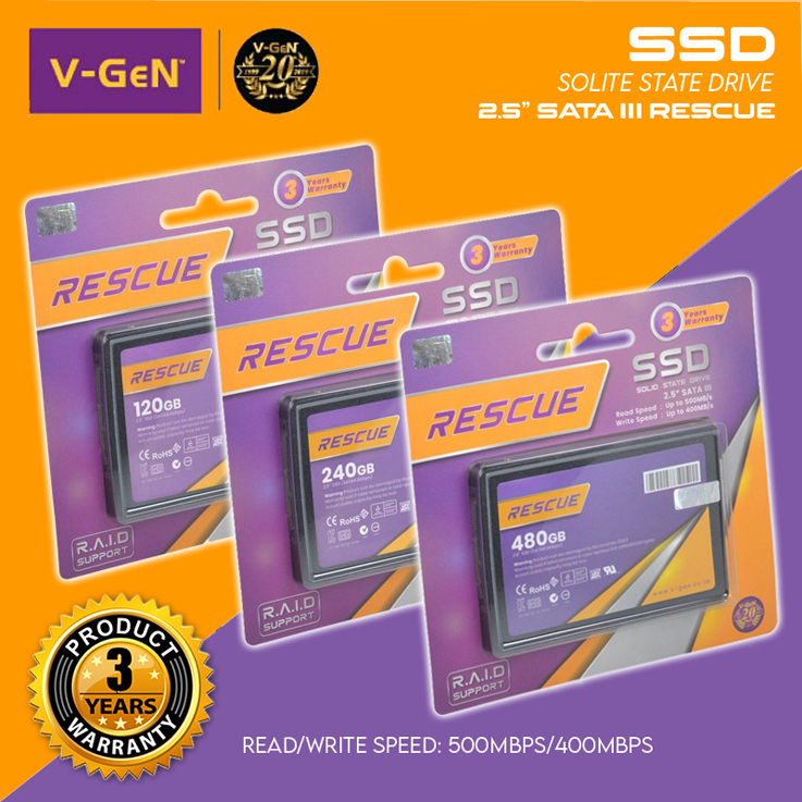 Jual Ssd V Gen Rescue Gb Gb Gb Sata Vgen Gb