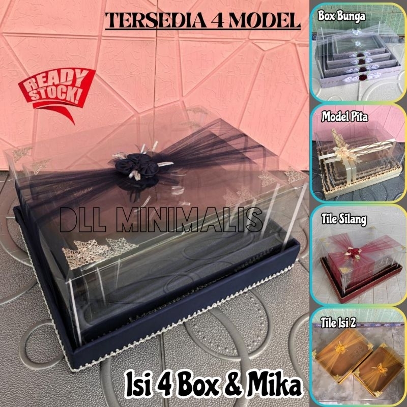 Jual Kotak Hantaran Parsel Seserahan Pernikahan Tutup Mika Isi Box