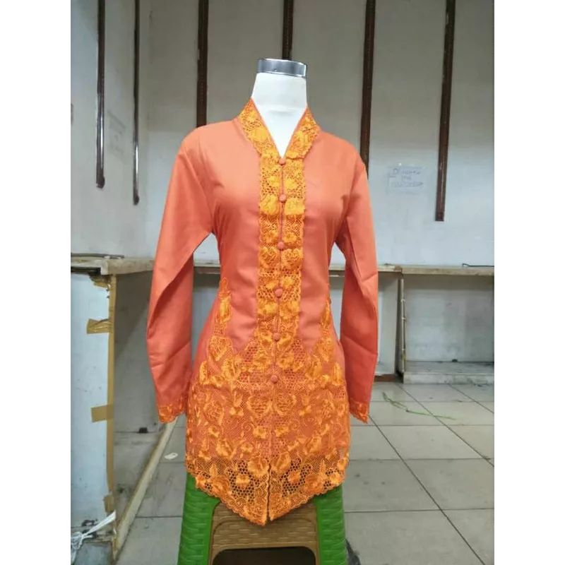 Jual Atasan Kebaya Encim Bordir Lengan Panjang Kebaya Encim Modern