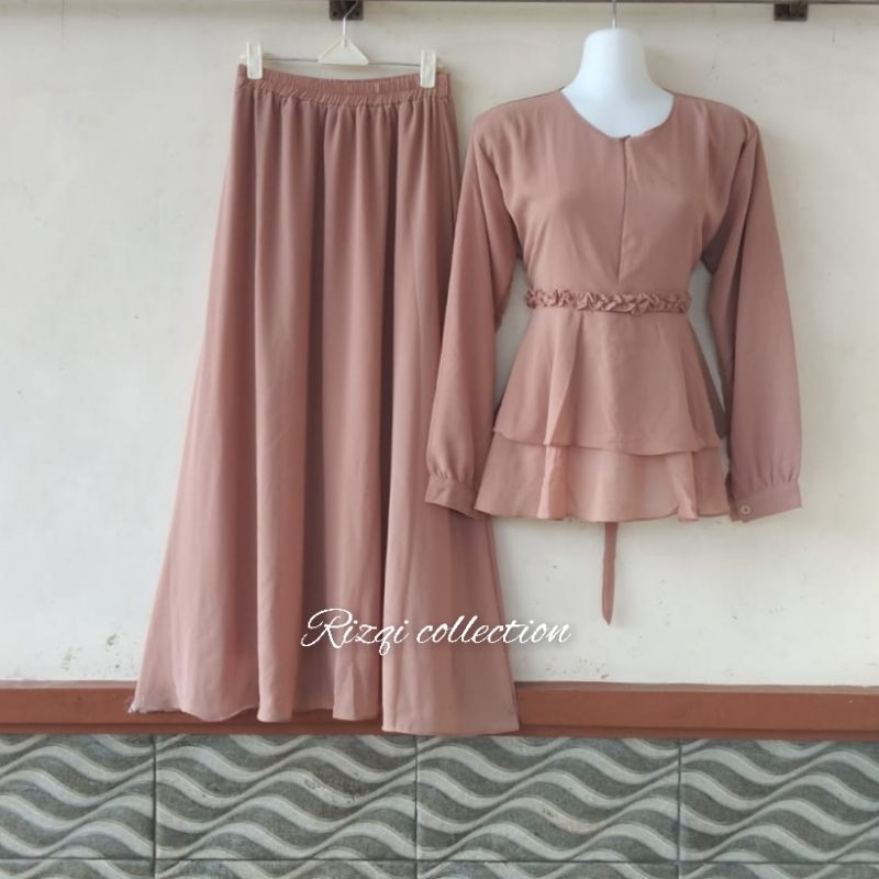 Jual Setelan Wanita Kekinian Blouse Rok Setelan Rok Set Kondangan