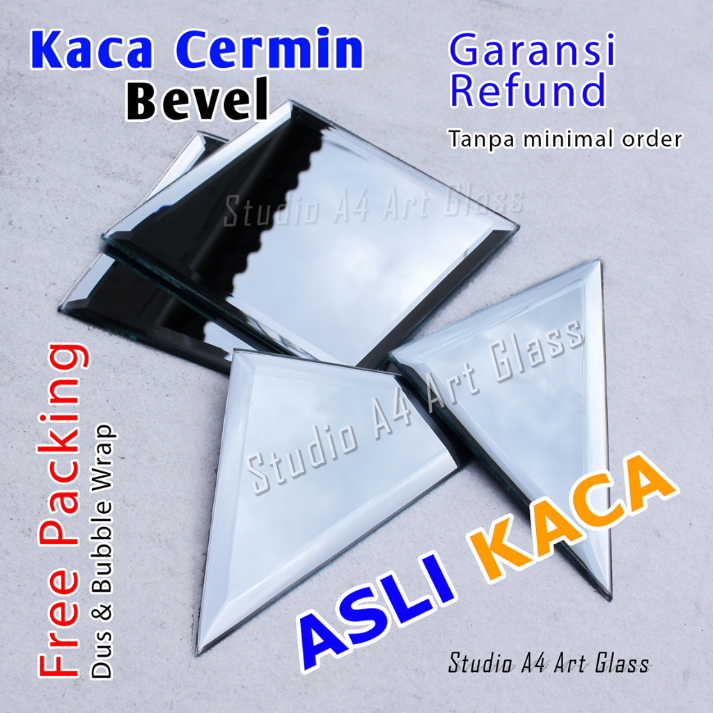 Jual Kaca Cermin Bevel Ukuran X Cm Tebal Mm Bevel Cm Cermin