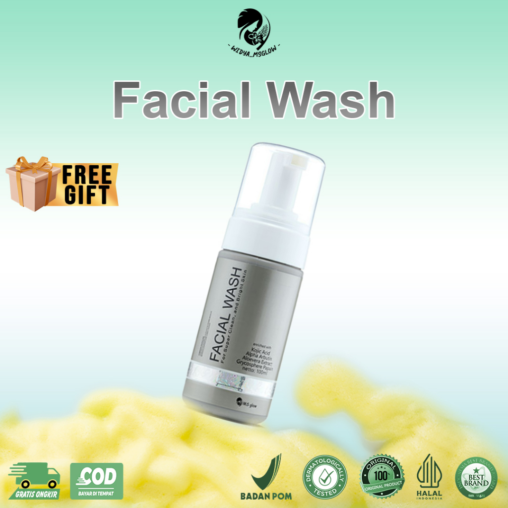 Jual Ms Glow Facial Wash Sabun Wajah Ms Glow Sabun Muka Facial Wash