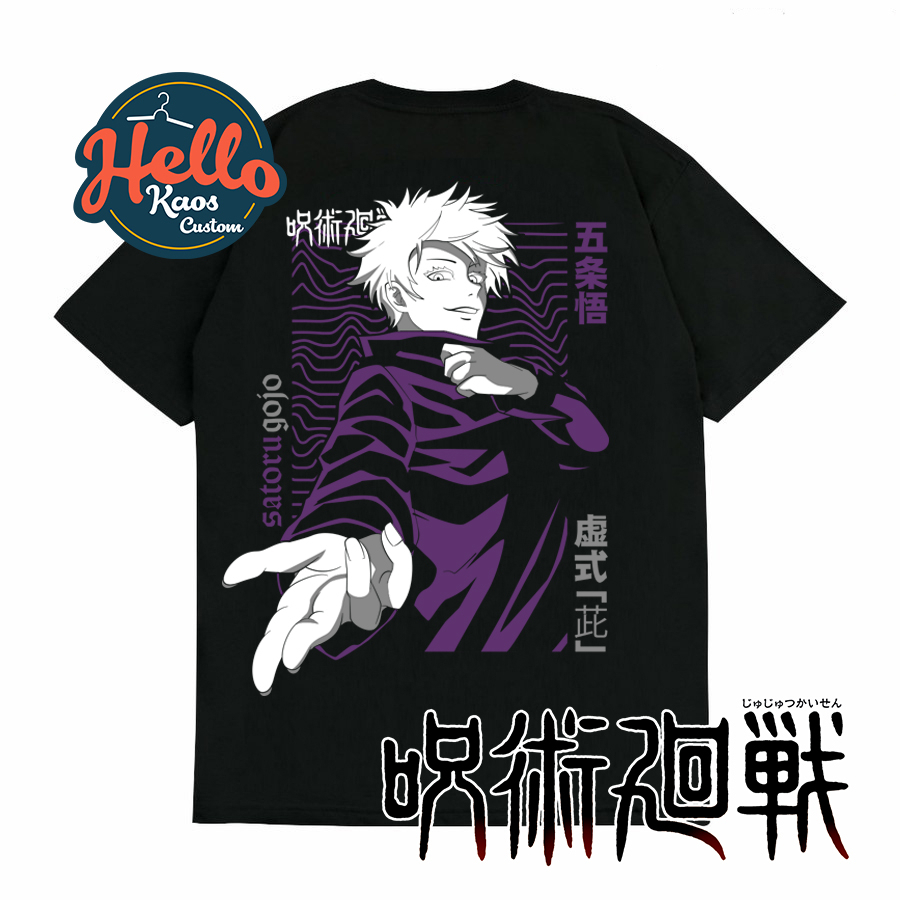 Jual Baju Kaos T Shirt Anime Figure Gojo Satoru Jujutsu Kaisen Shopee