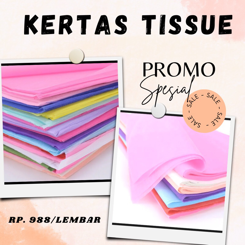 Jual Ecer Kertas Tissue Buket Kertas Bunga For Wrapping Cotton Paper