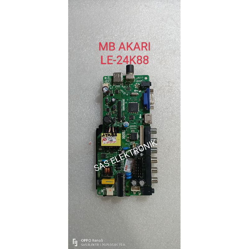 Jual MB MOTHERBOARD MAINBOARD MESIN TV LED AKARI LE 24K88ID LE 24K88