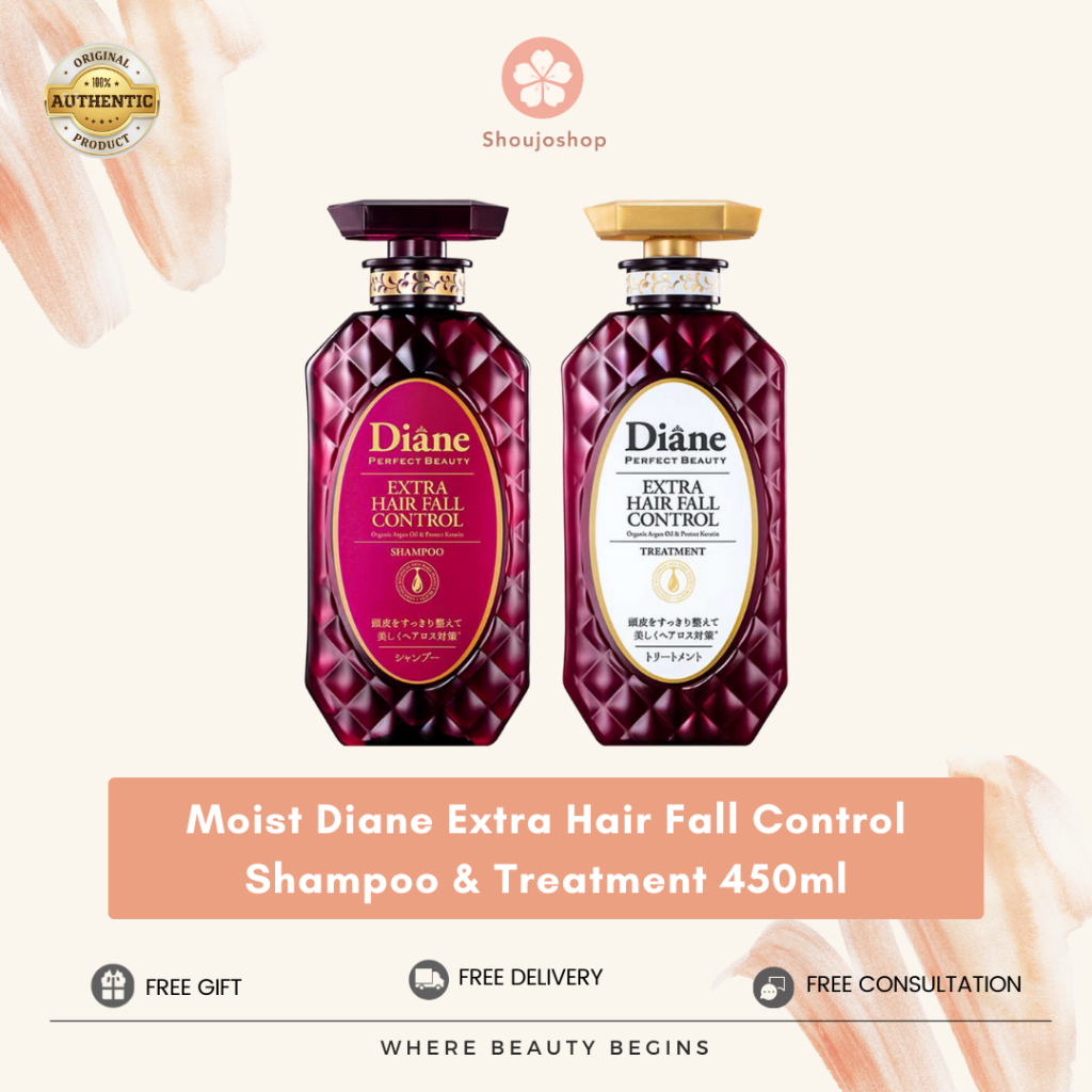 Jual MOIST DIANE Diane Extra Hair Fall Control Shampoo Treatment 450