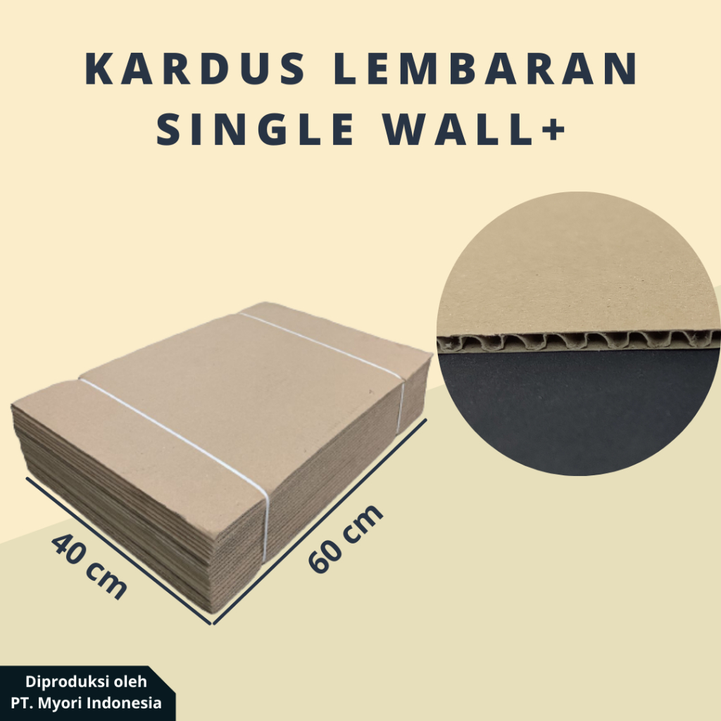 Jual Kardus Karton Lembaran Single Wall Uk 60x40 Cm Shopee Indonesia