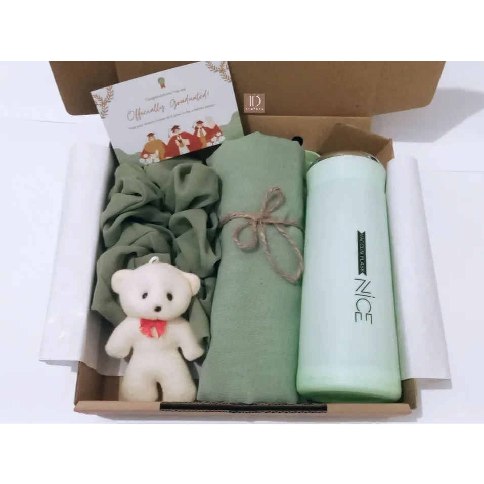 Jual Hampers Gift Box Hijab Murah Tumbler Botol Kaca Kado Ulang Tahun