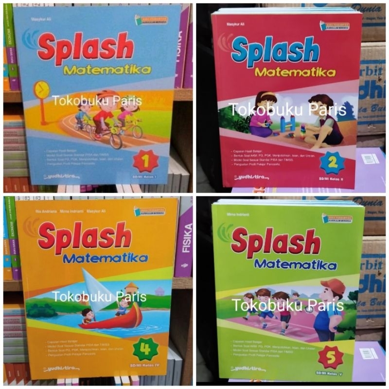 Jual ORI Buku Kerja SPLASH Matematika Sd Mi Kelas 1 2 4 5 Kurikulum