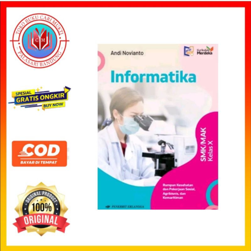 Jual Erlangga Buku Informatika Untuk Smk Mak Kelas X Rumpun Kesehatan