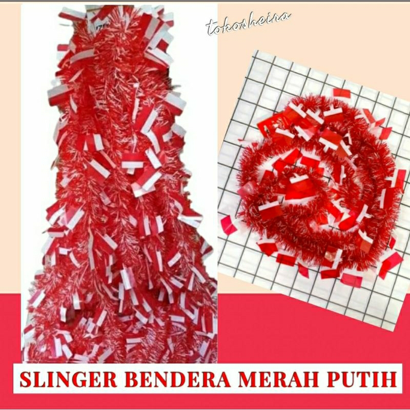 Jual Slinger Rumbai Bendera Merah Putih Meter Dirgahayu Indonesia Hut