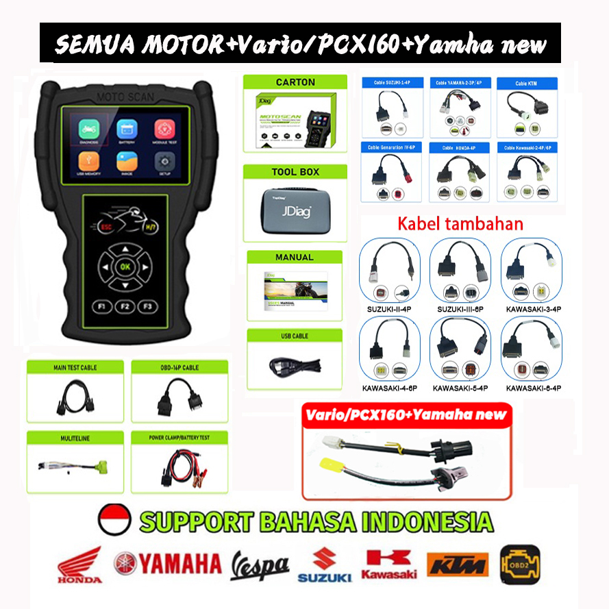 Jual Bungkus Amanscanner Jdiag M Pro Motor Scanner Support Obd