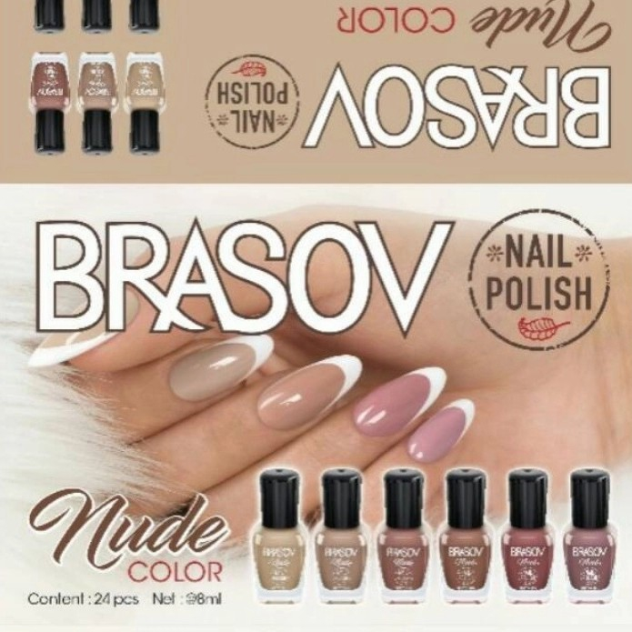 Jual BRASOV NAIL POLISH KUTEK KUKU WARNA NUDE Shopee Indonesia