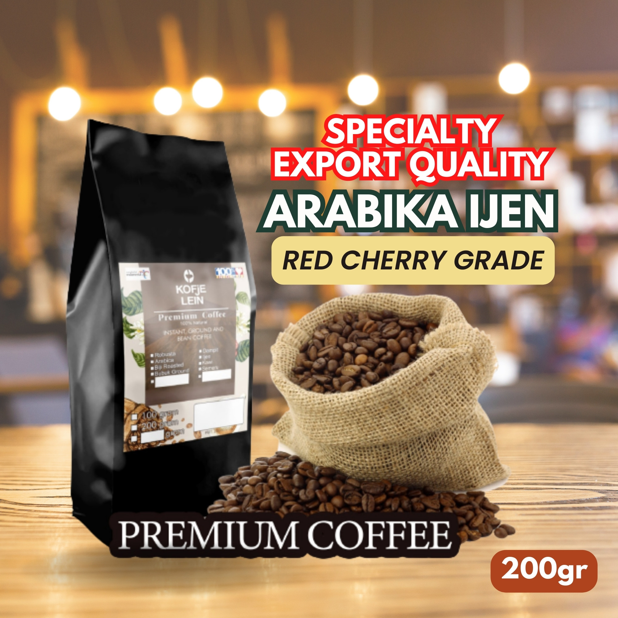 Jual Kopi Arabika Ijen Single Origin Bersertifikat Kualitas Super