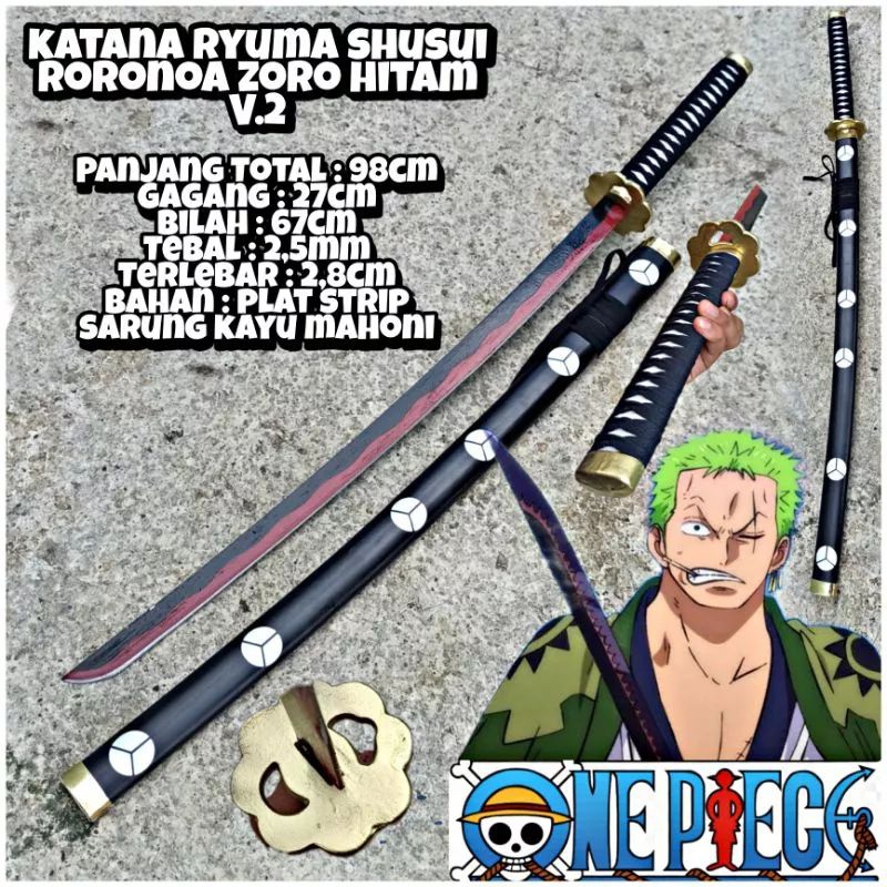 Jual Katana Samurai Shusui Legenda Wanokuni Ryuma Roronoa Zoro Cosplay