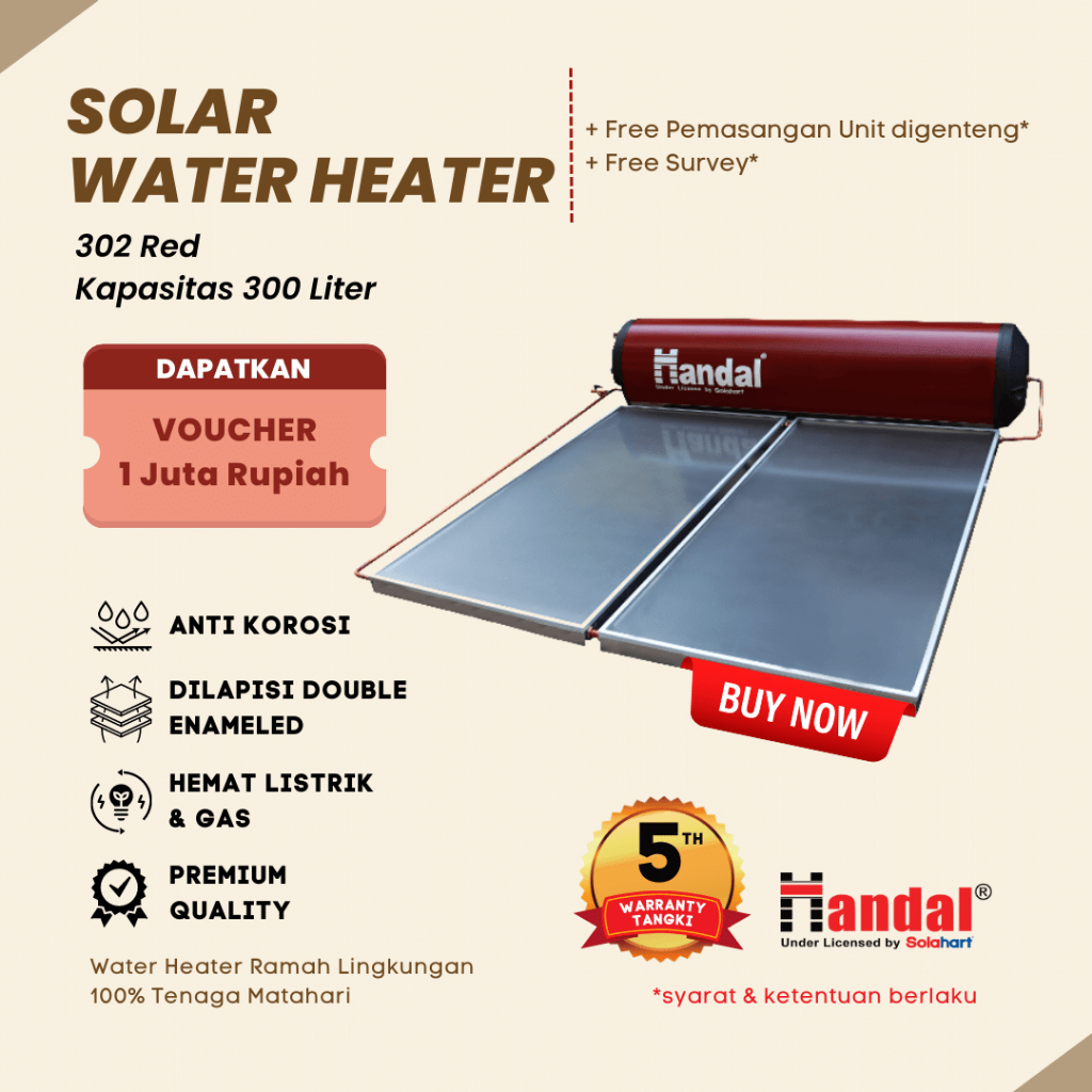 Jual Pemanas Air Tenaga Surya Liter Water Heater Solar Handal