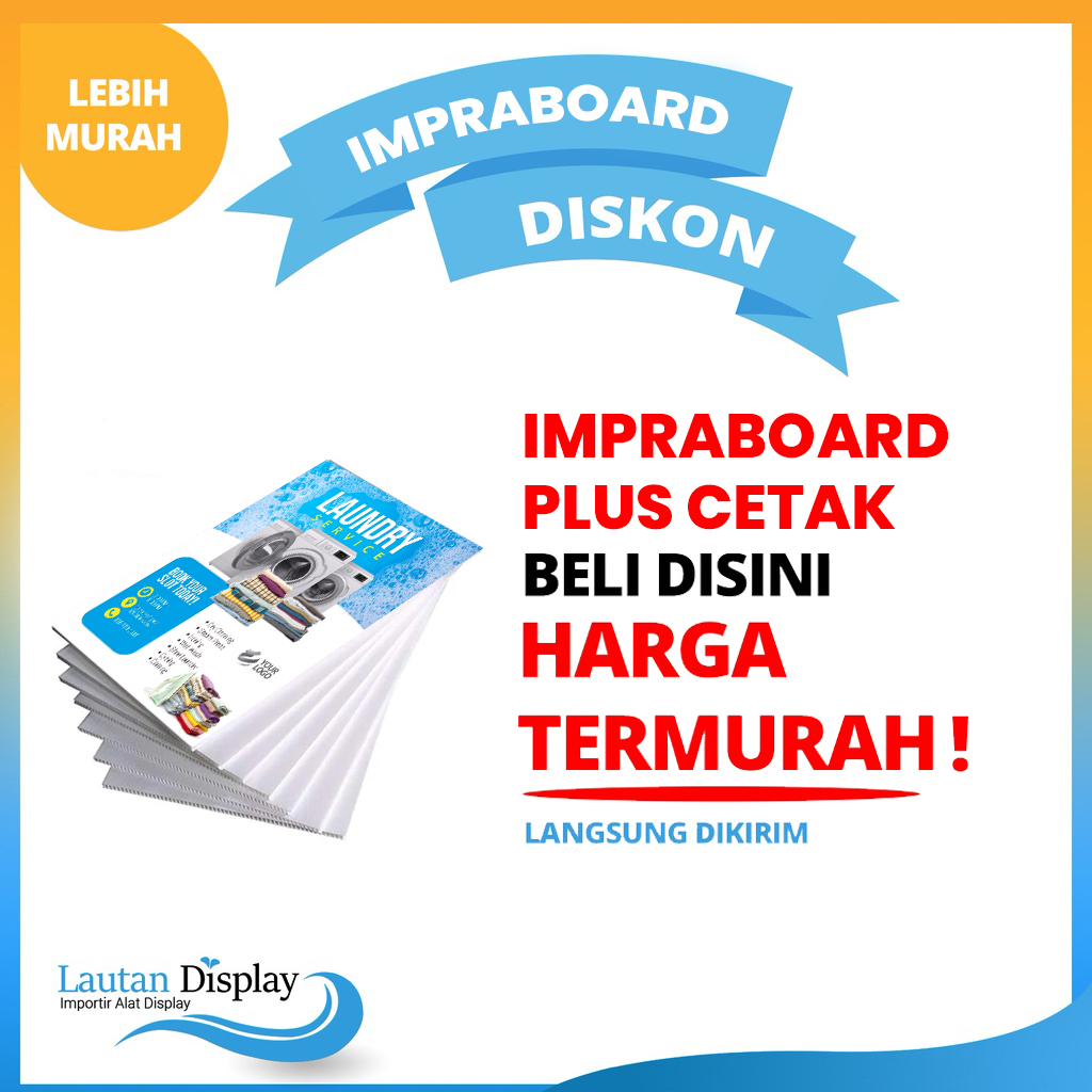 Jual Cetak Banner Stiker Papan Impraboard X Cm Laminasi Glossy Dan