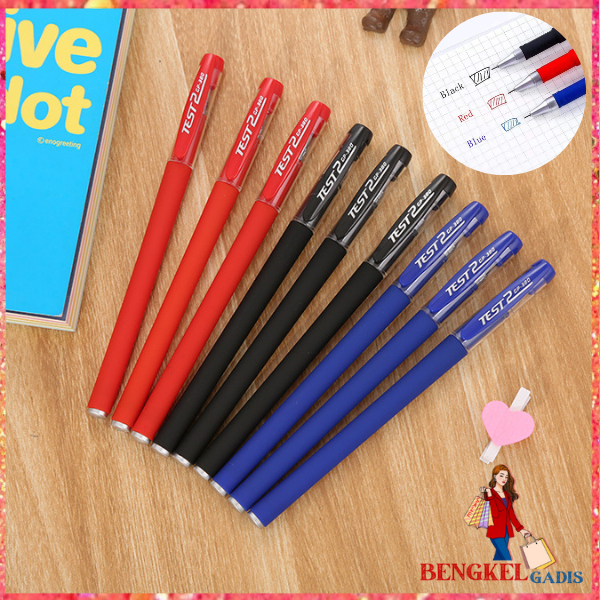 Jual Pena Gel Mm Model Tst Pulpen Warna Warni Ujung Lancip Alat