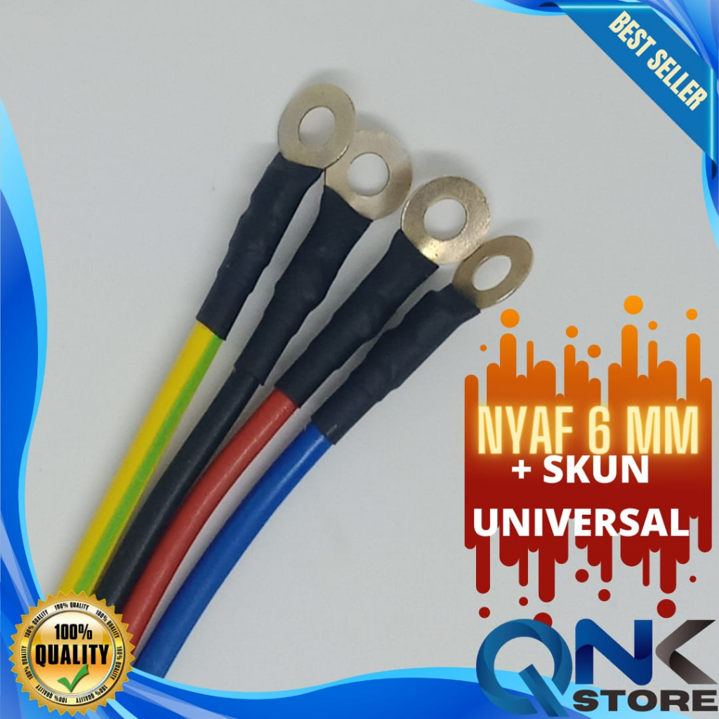 Jual Kabel Nyaf Mm Plus Skun Universal Kabel Grounding Kabel Negatif