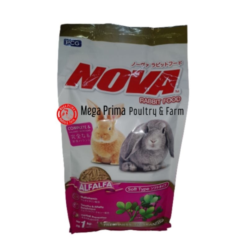 Jual NOVA 1 Kg FRESHPACK Alfafa Makanan Kelinci Rabbit Food Pelet