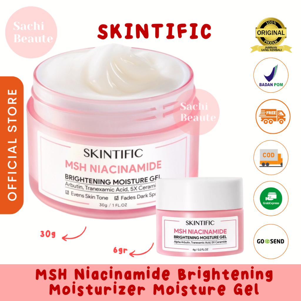 Jual Skintific Msh Niacinamide Brightening Moisturizer Glowing Gel G