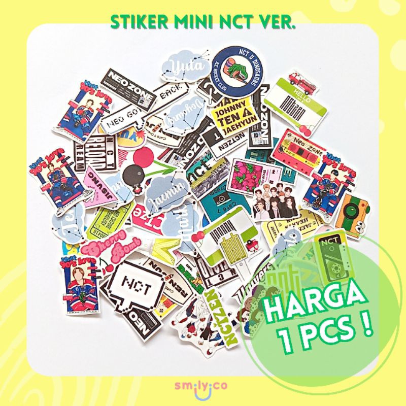 Jual Minimal Beli Pcs Stiker Nct Mini Anti Air Stiker Kpop Nct