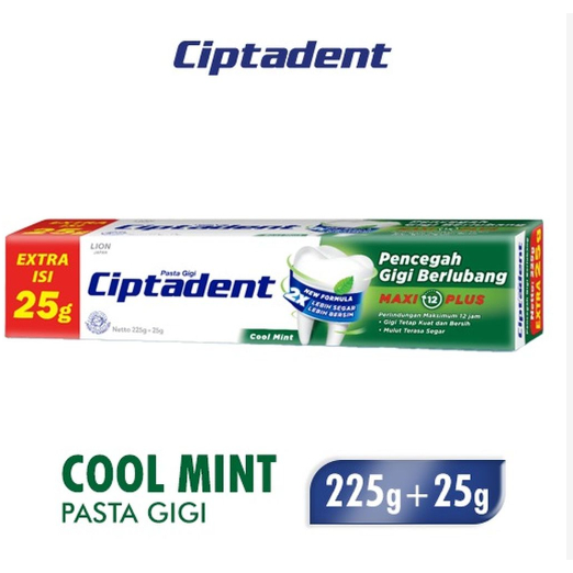 Jual Ciptadent Pasta Gigi Maxi Plus Jumbo Cool Mint Gr Gr