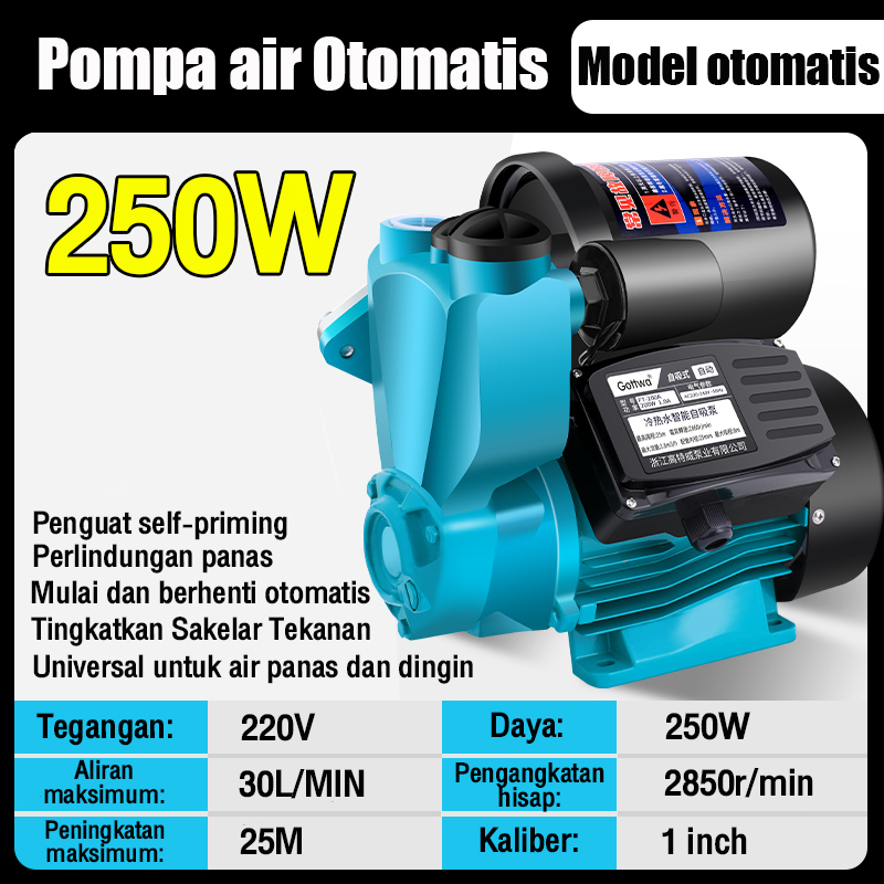 Jual Pompa Pendorong Tekanan Air Booster Pump200 Watt Mesin Pompa