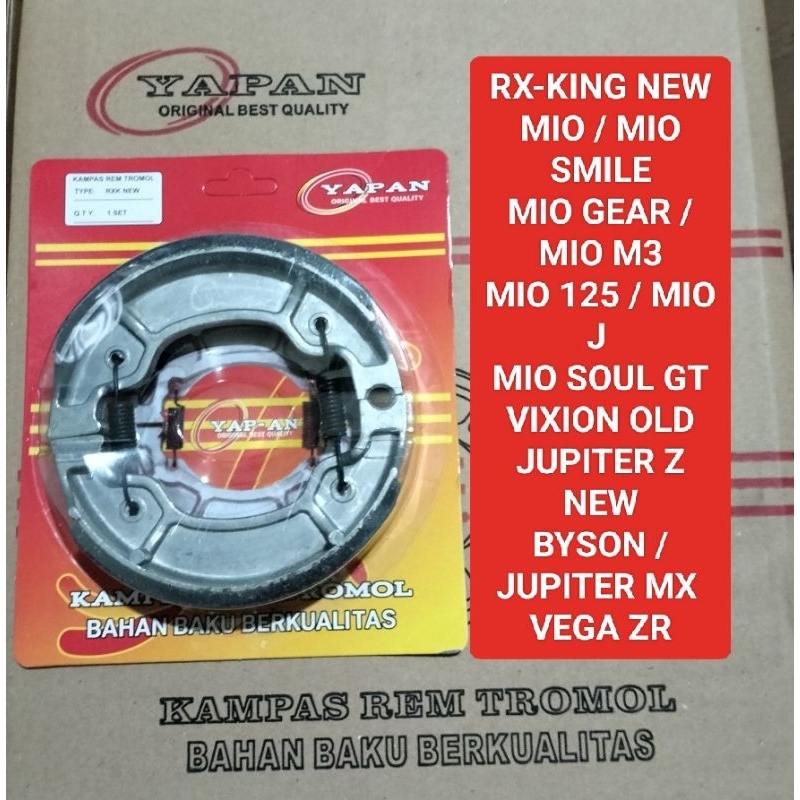 Jual Pirodo Kampas Rem Tromol Belakang Rxking New Mio Mio M