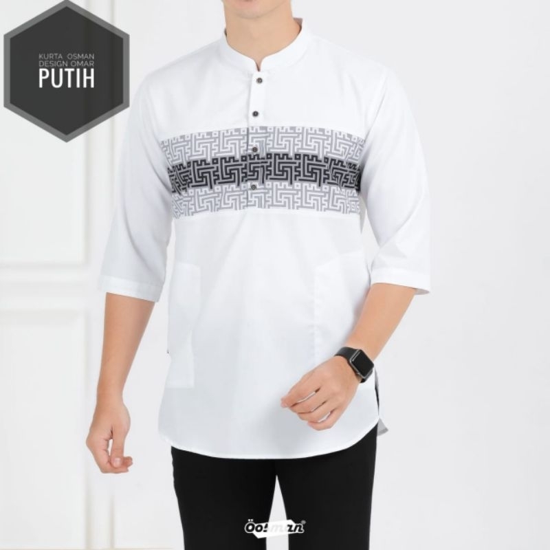 Jual KURTA OOSMAN KOKO PRIA KEMKO DEWASA BAJU MUSLIM KURTA PAKISTAN