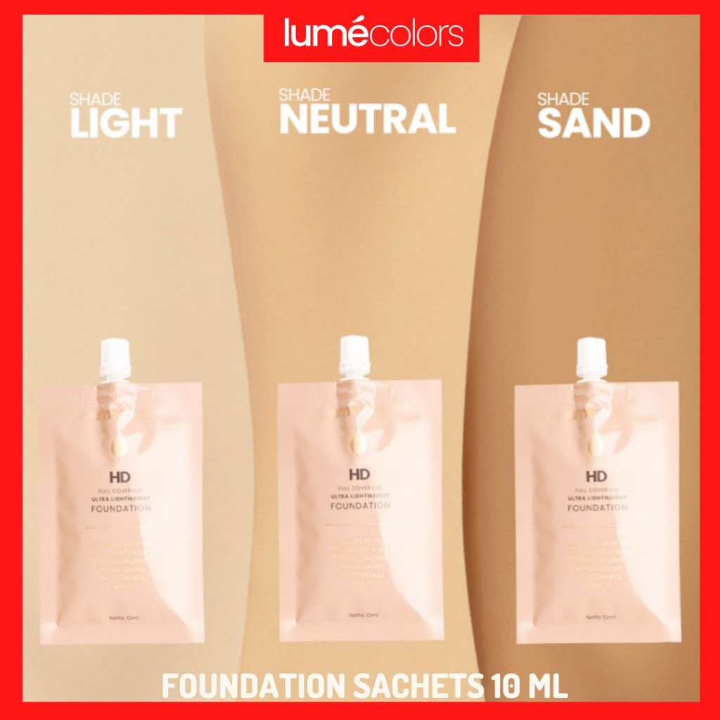 Jual Lumecolors Foundation Sachets 10 Ml Lumecolor Foundation Lume