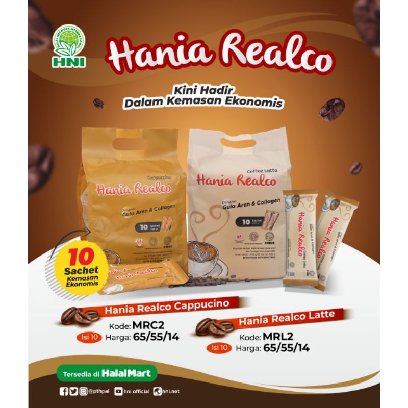 Jual Kopi Hania Realco Hni Hpai Isi Sachet Shopee Indonesia