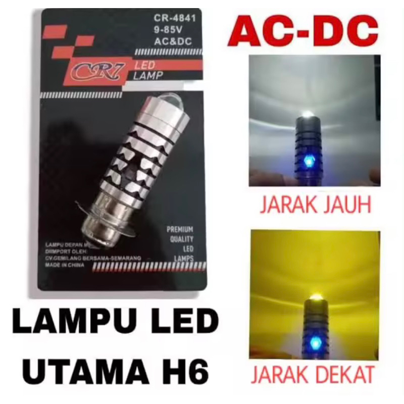 Jual COD Lampu Utama Led H6 Laser Jauh Dekat Putihkuning Plus Senja