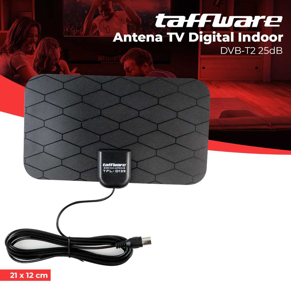 Jual ANTENA TV DIGITAL TAFFWARE DVB T2 25 DB INDOOR OUTDOOR Shopee