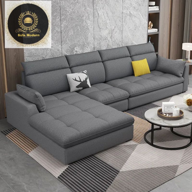 Jual Sofa Letter L Sudut Minimalis Ruang Tamu Modern Super Elegant