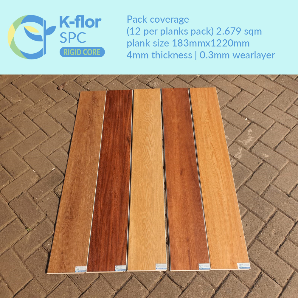 Jual SPC Lantai Flooring Kayu Import Murah Click System K FLOR Shopee