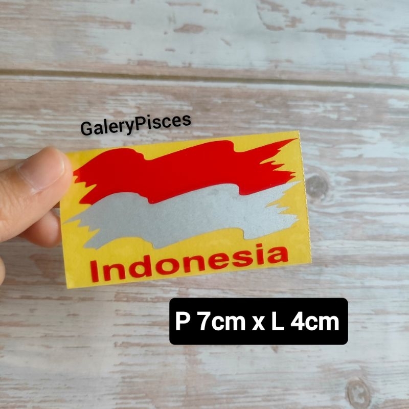 Jual Stiker Indonesia Stiker Cutting Bendera Merah Putih RI Stiker