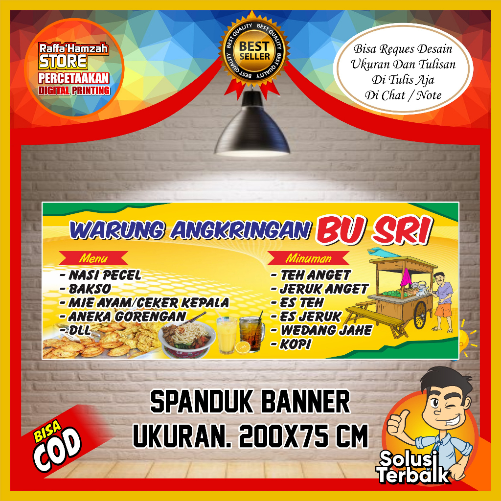 Jual Spanduk Banner Warung Angkringan Spanduk Warung Angkringan