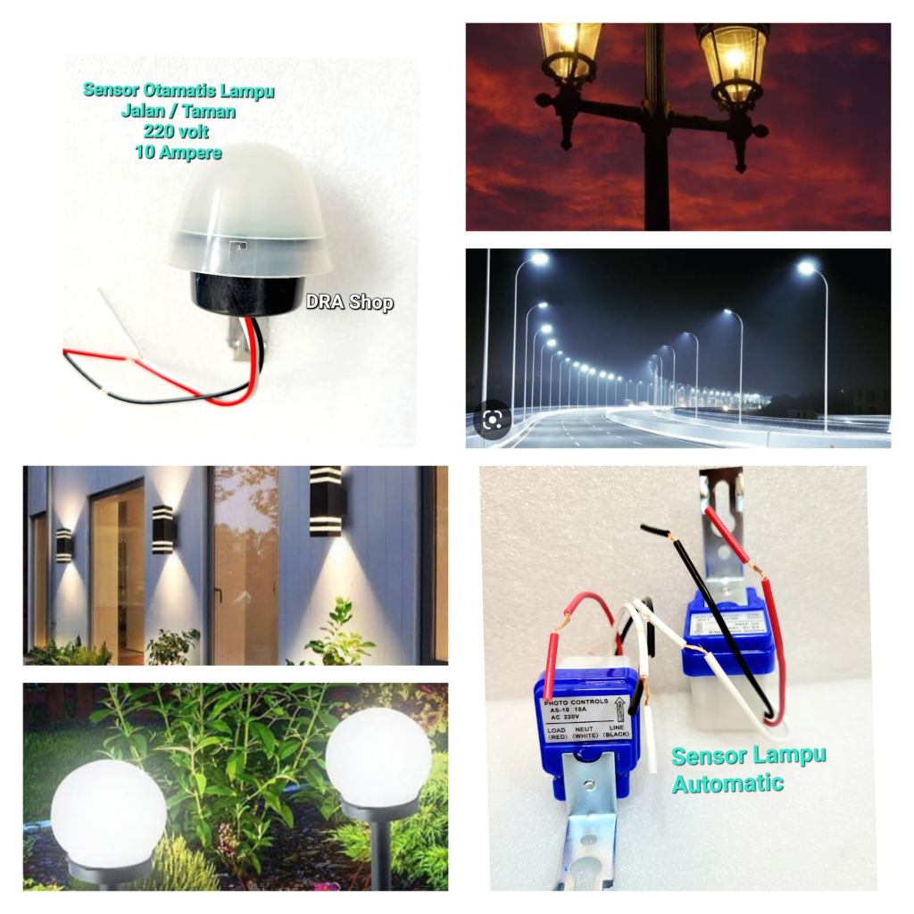 Jual Sensor Cahaya Saklar Lampu Automatis Sensor Lampu Jalan Photocell