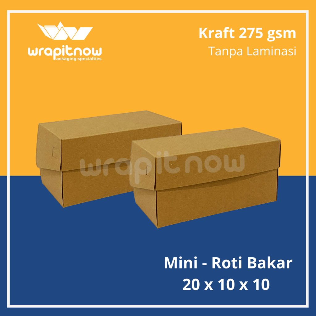 Jual Dus Kraft 20x10x10 Tanpa Laminasi Mika Bolu Gulung Dus Roti Bakar