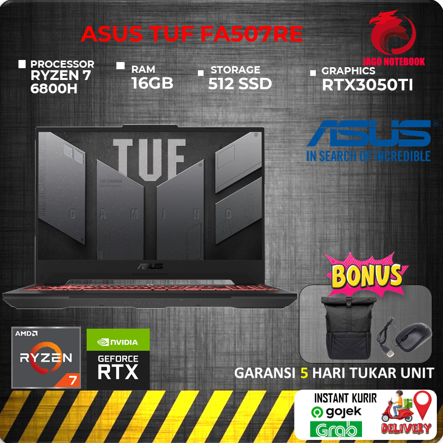 Jual Asus Tuf Fa Re Rtx Ti Gb Ryzen H Gb Ssd Ohs