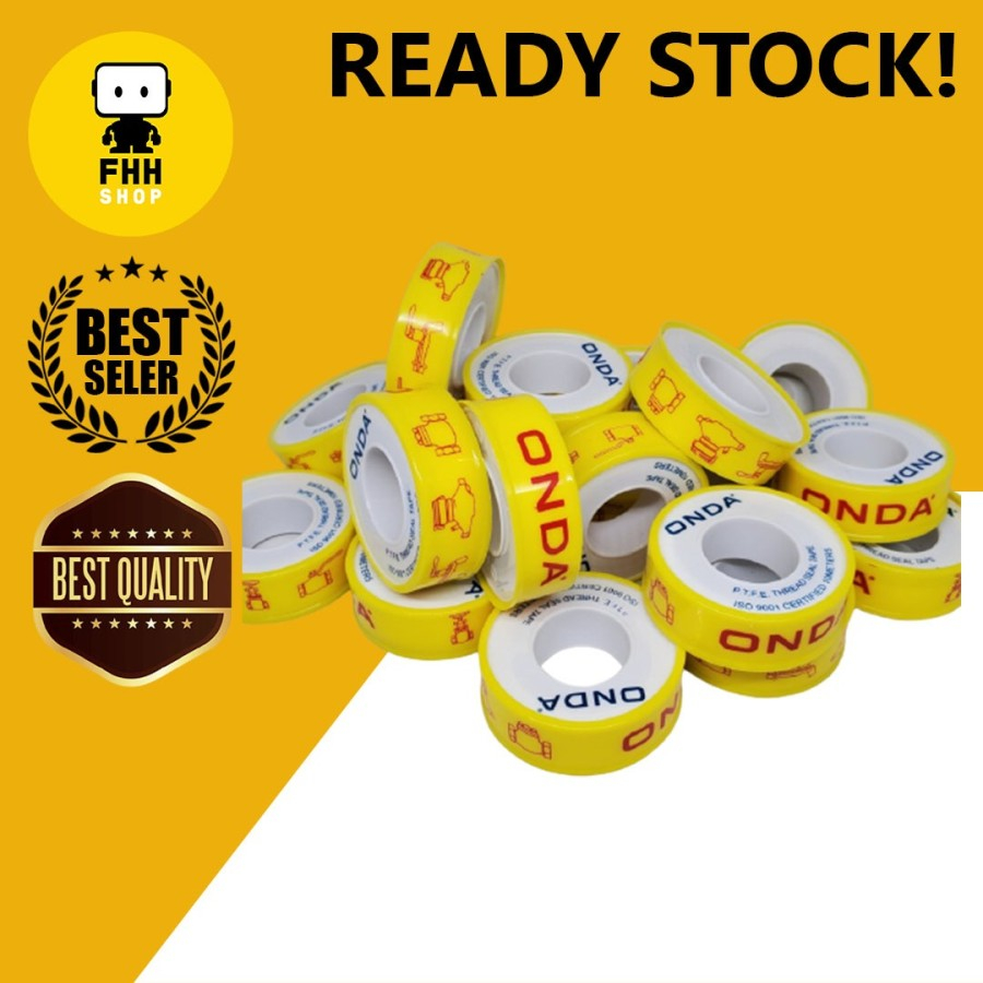 Jual Seal Tape ONDA 10 Meter Ukuran 1 2 Inch Shopee Indonesia