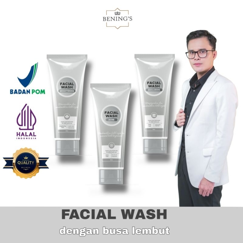 Jual Benings Official Facial Wash Benings By Dr Oky Pratama Shopee