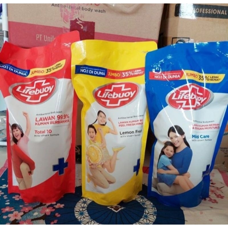 Jual Lifebuoy Antibacterial Body Wash Sabun Cair Kemasan Ml Shopee