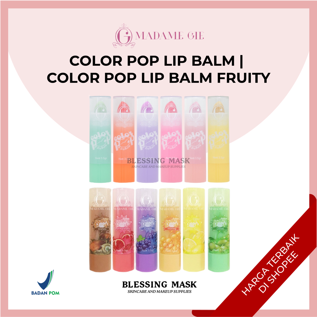 Jual Bpom Madame Gie Color Pop Lip Balm Madame Color Pop Lip Balm