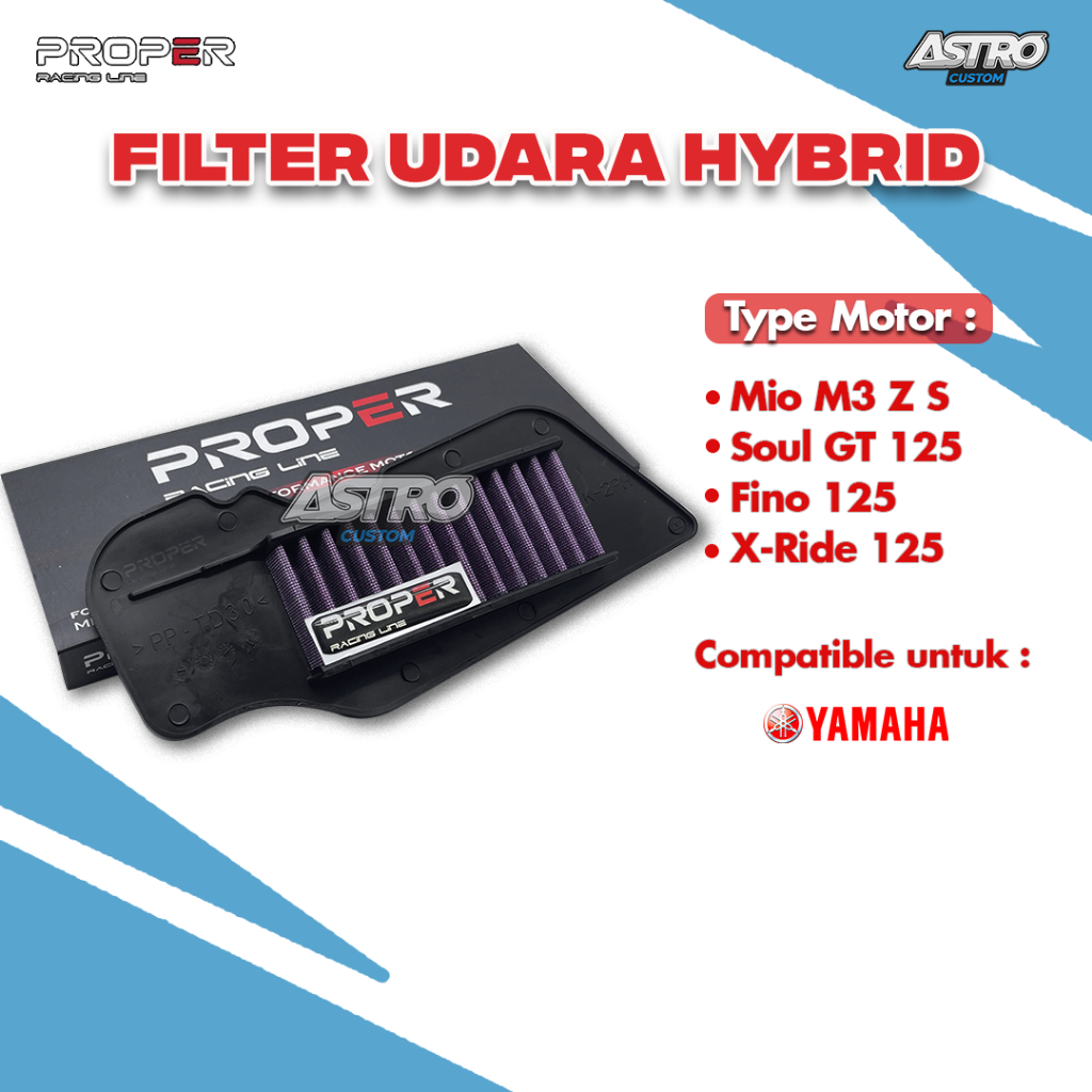 Jual Filter Udara Proper Racing Line Beat Fi Deluxe Scoopy Fi New Genio