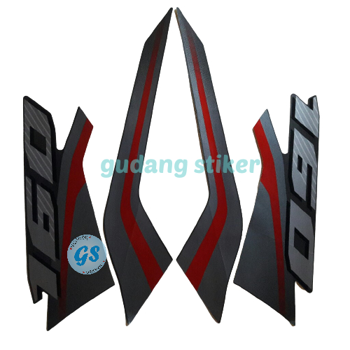 Jual STIKER STRIPING LIS LES BODY MOTOR HONDA VARIO 160 2022 MATTEBROWN